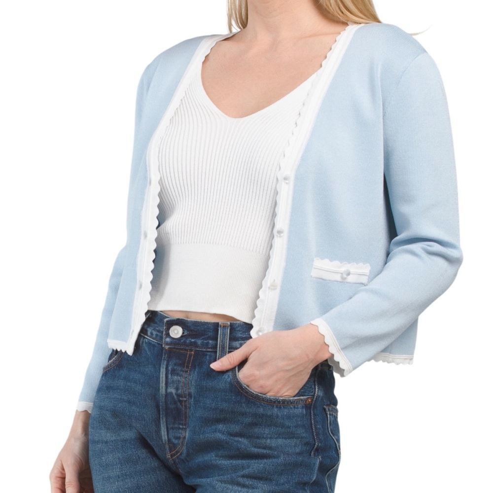 NVLT Light Blue Cardigan Sweater